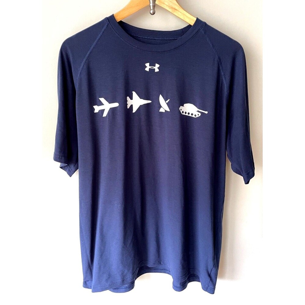 Under Armour 2010 Aerospace Defense Airline Conference NYC Blue Large T-shirt